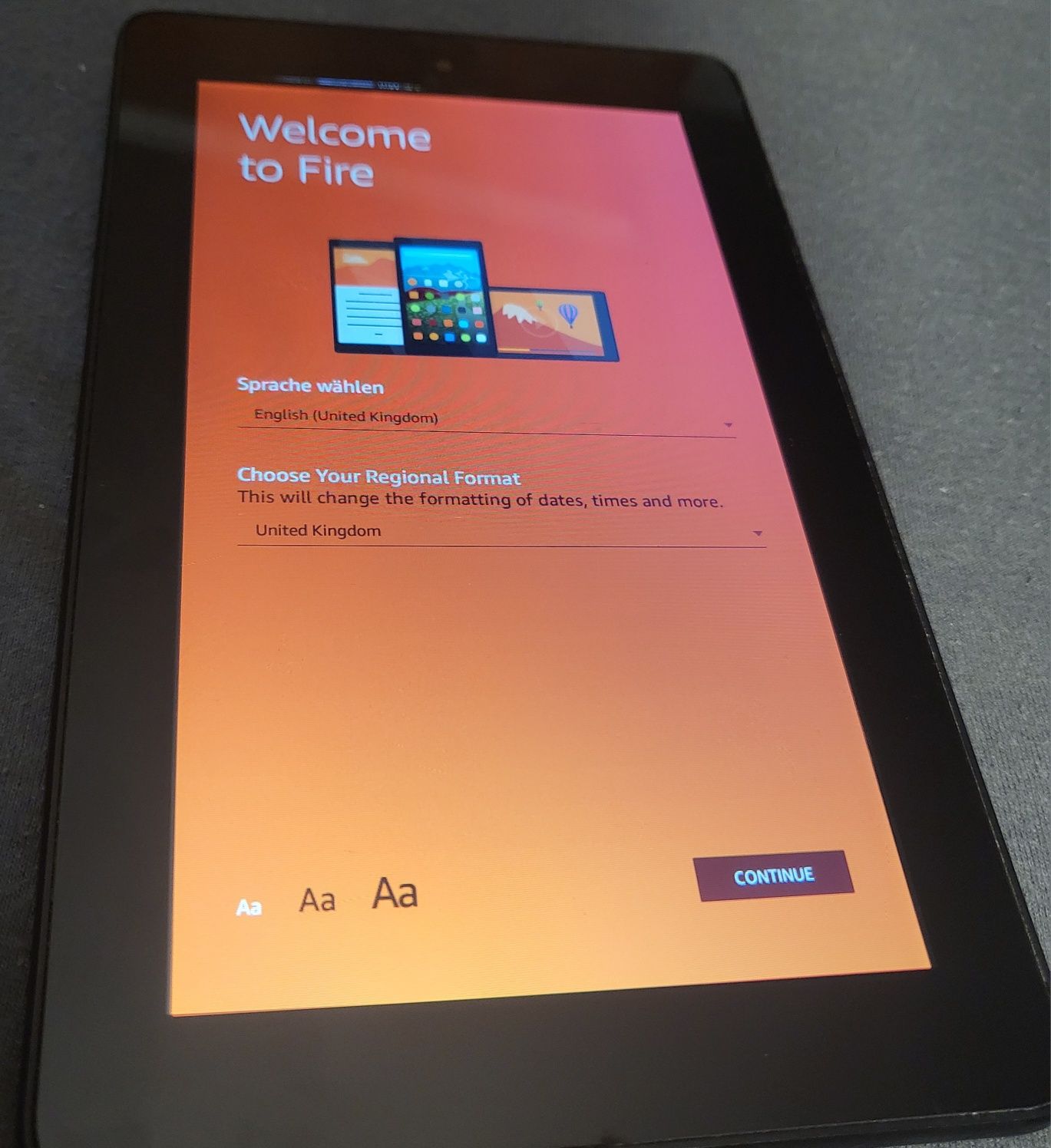 Tablet Amazon "7" fire, stan bardzo dobry. Okazja