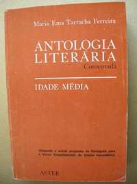 Livro "antologia literária comentada - idade média" Tarracha Ferreira