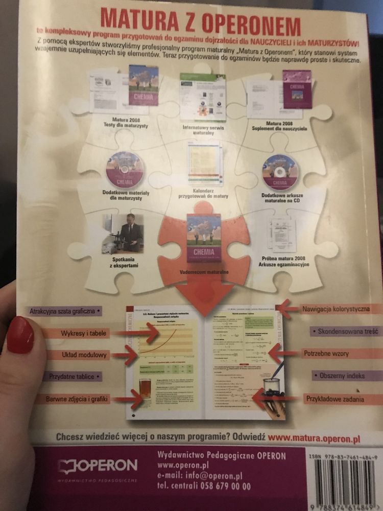 Chemia 2008 vademecum maturalne operon