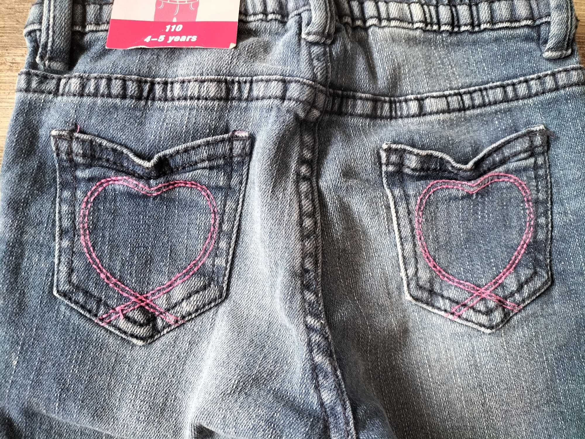 naszywki nowe spodnie jeansowe 110 jeans rozciągliwy