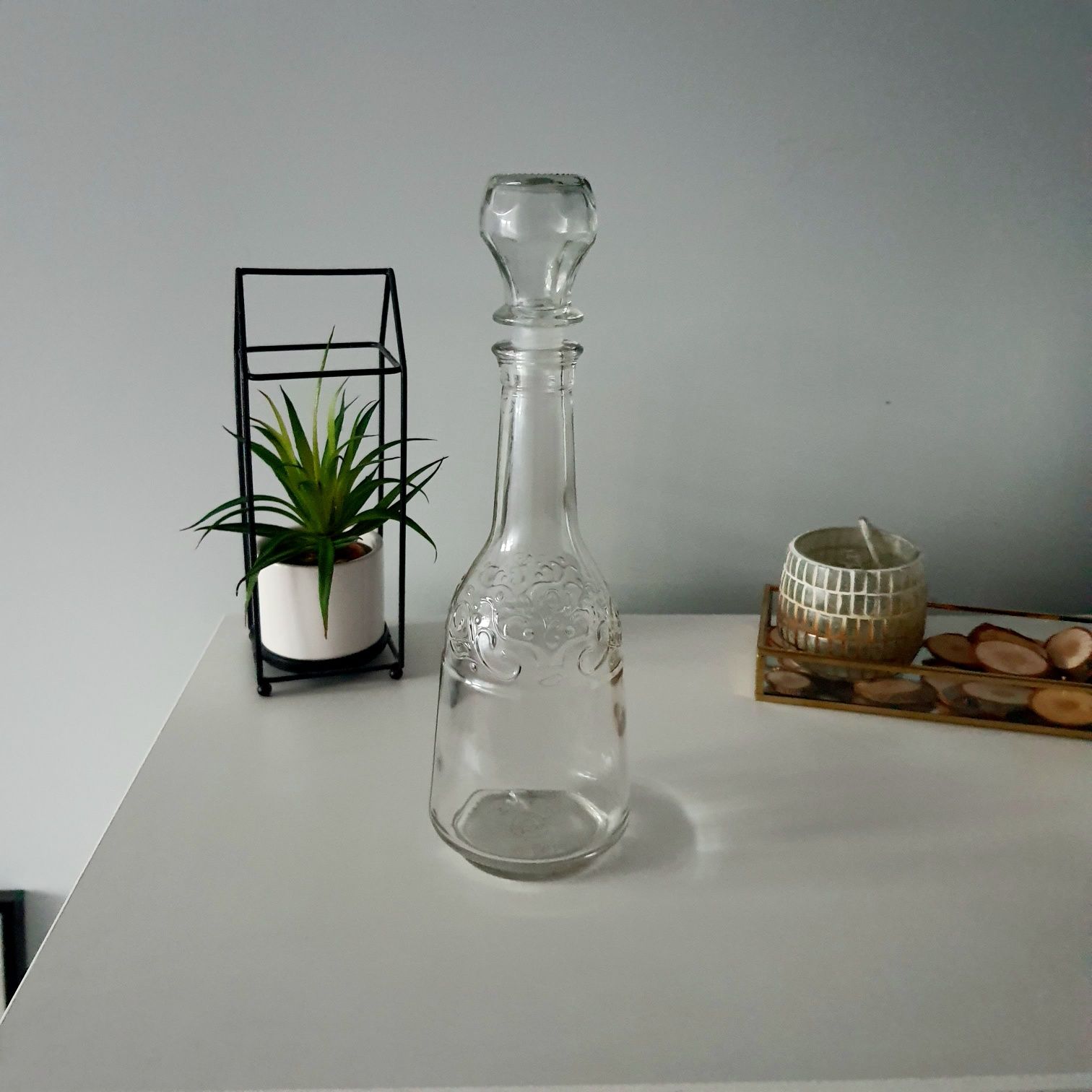 Karafka szklana butelka 0.5 litra NOWA