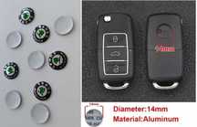 Наклейка логотип logo лого на ключ Skoda Шкода 14 mm мм