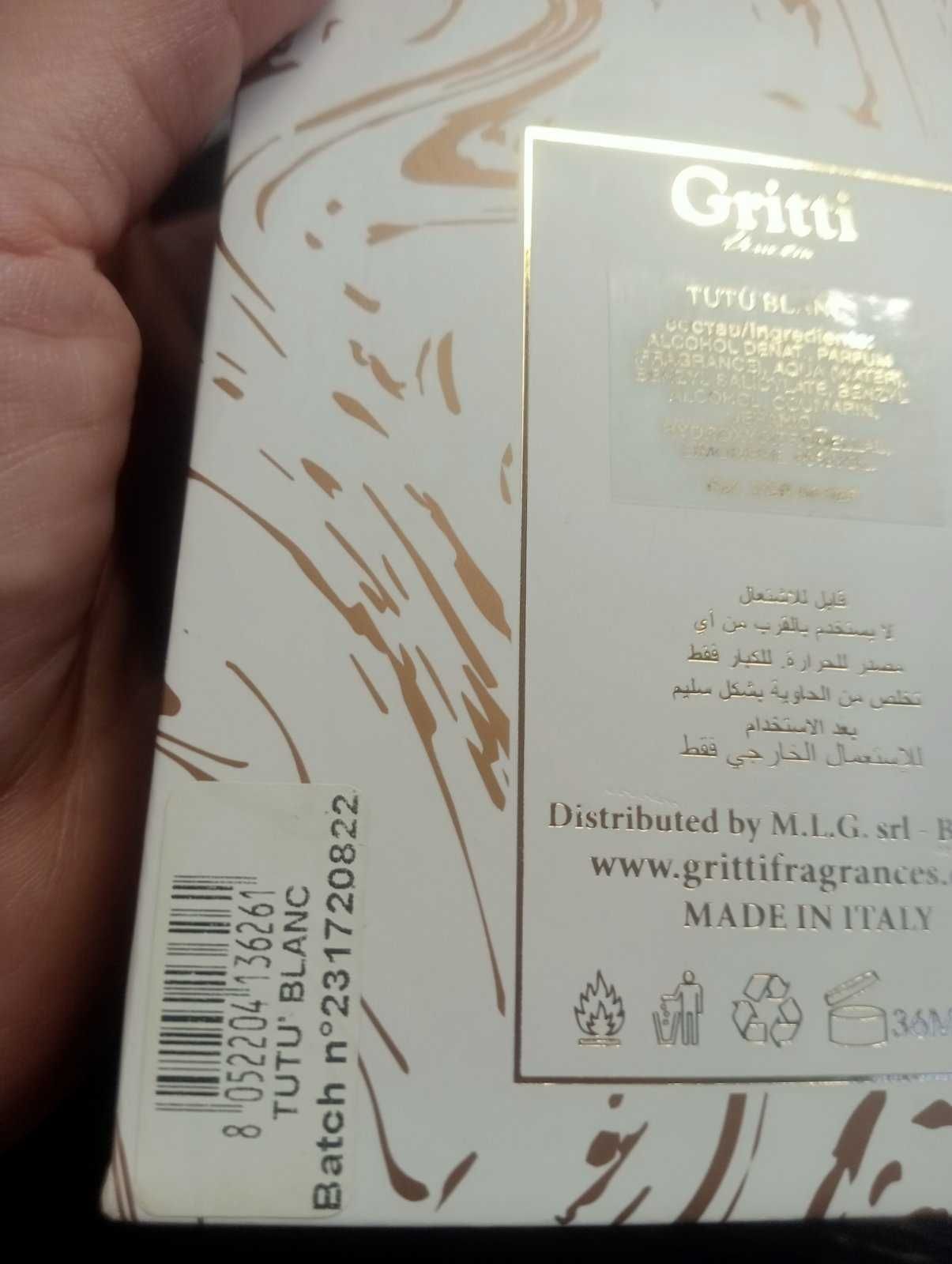 Gritti  tutu blanc 100 мл оригінал
