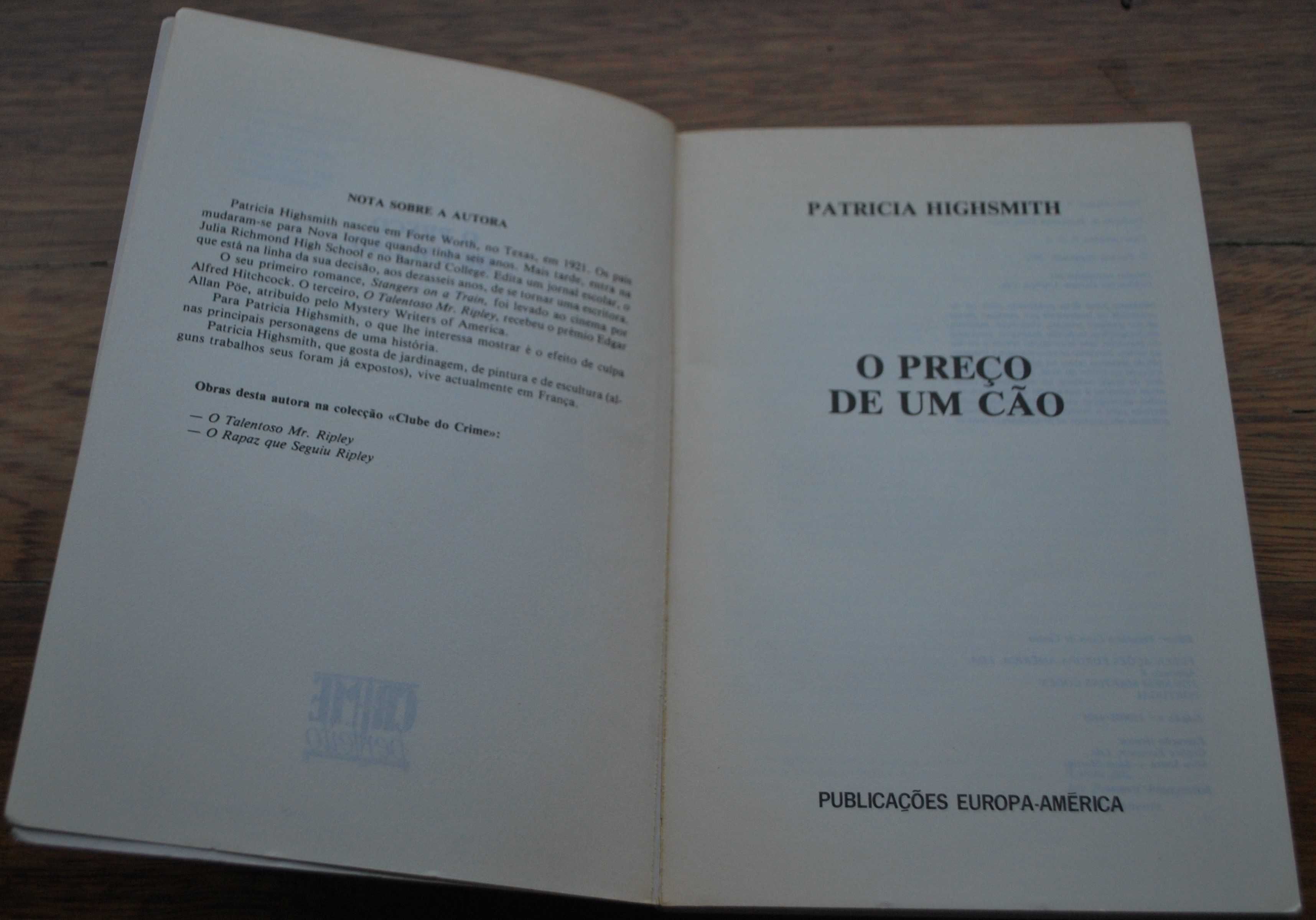 O Preço de Um Cão de Patrícia Highsmith