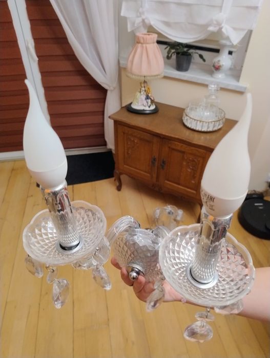 Lampa Kryształowa Kinkiet