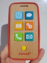 Telefon drewniany Janod i zjeżdżalnia