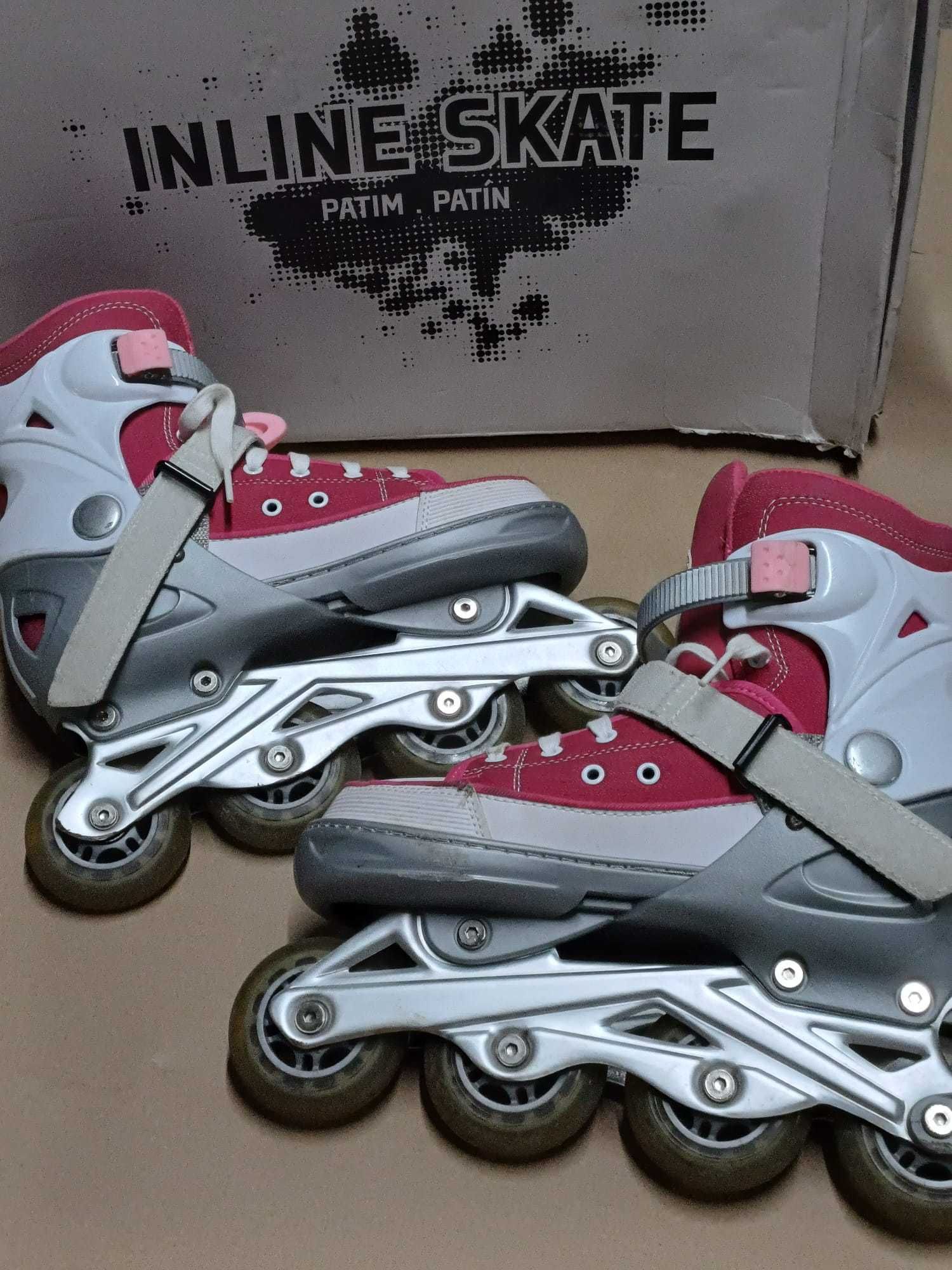 Patins em linha como novos