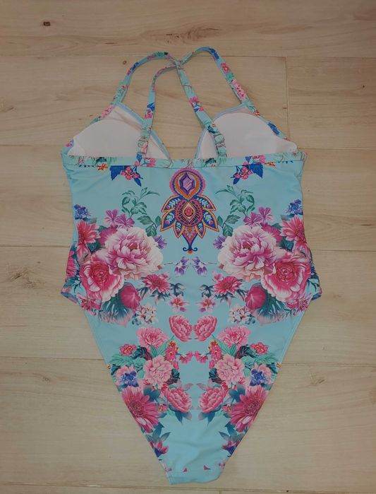 strój kapielowy kwiaty plus size