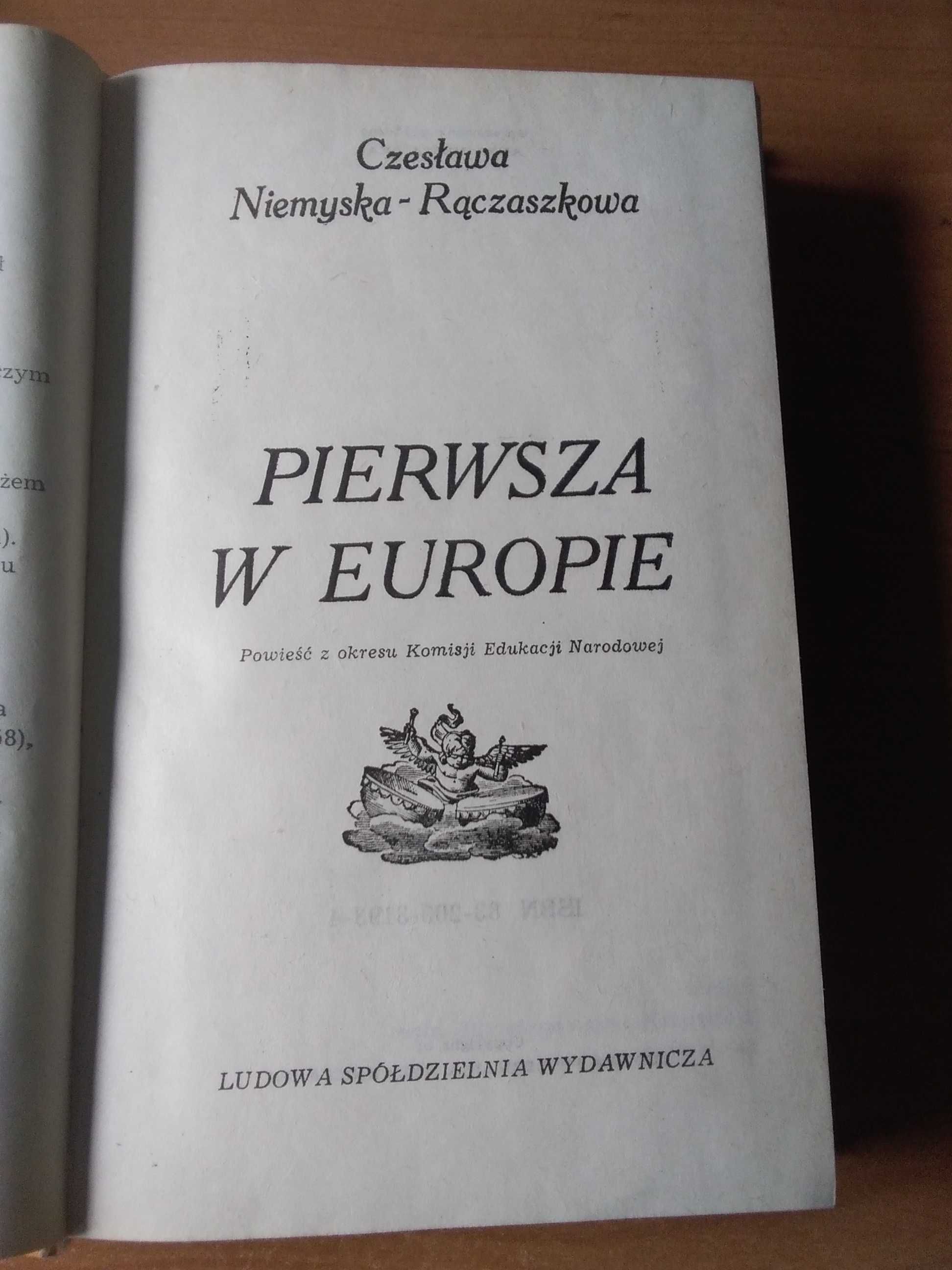 Książka pt,, Pierwsza w Europie "1980 rok.