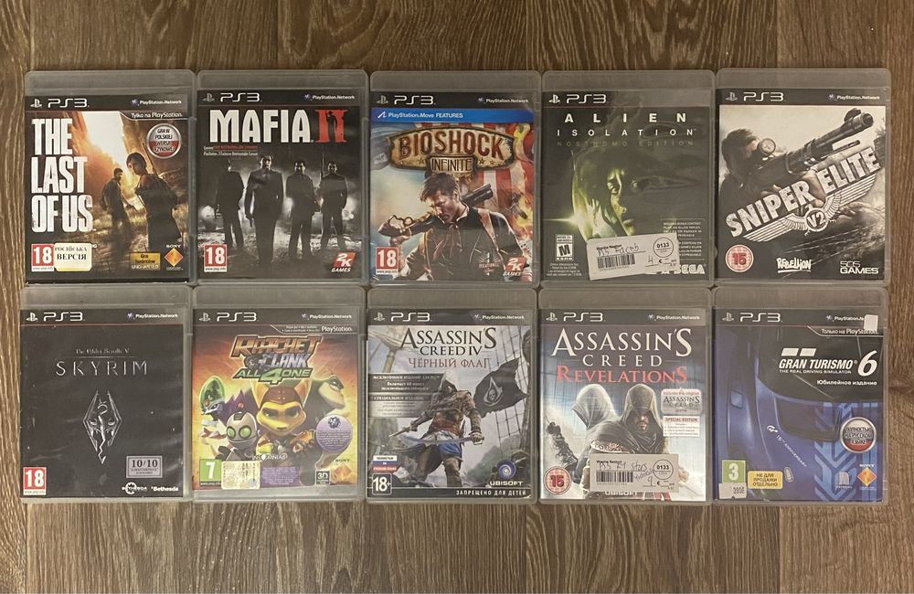 Диски Sony playstation 3 ps3 лицензия