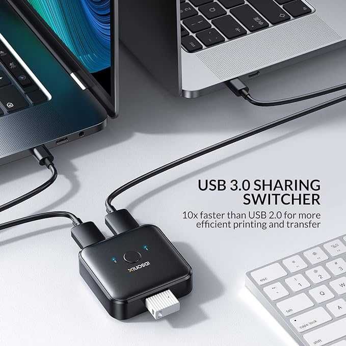 iDsonix USB 3.0 przełącznik, 2 w 1 switch USB