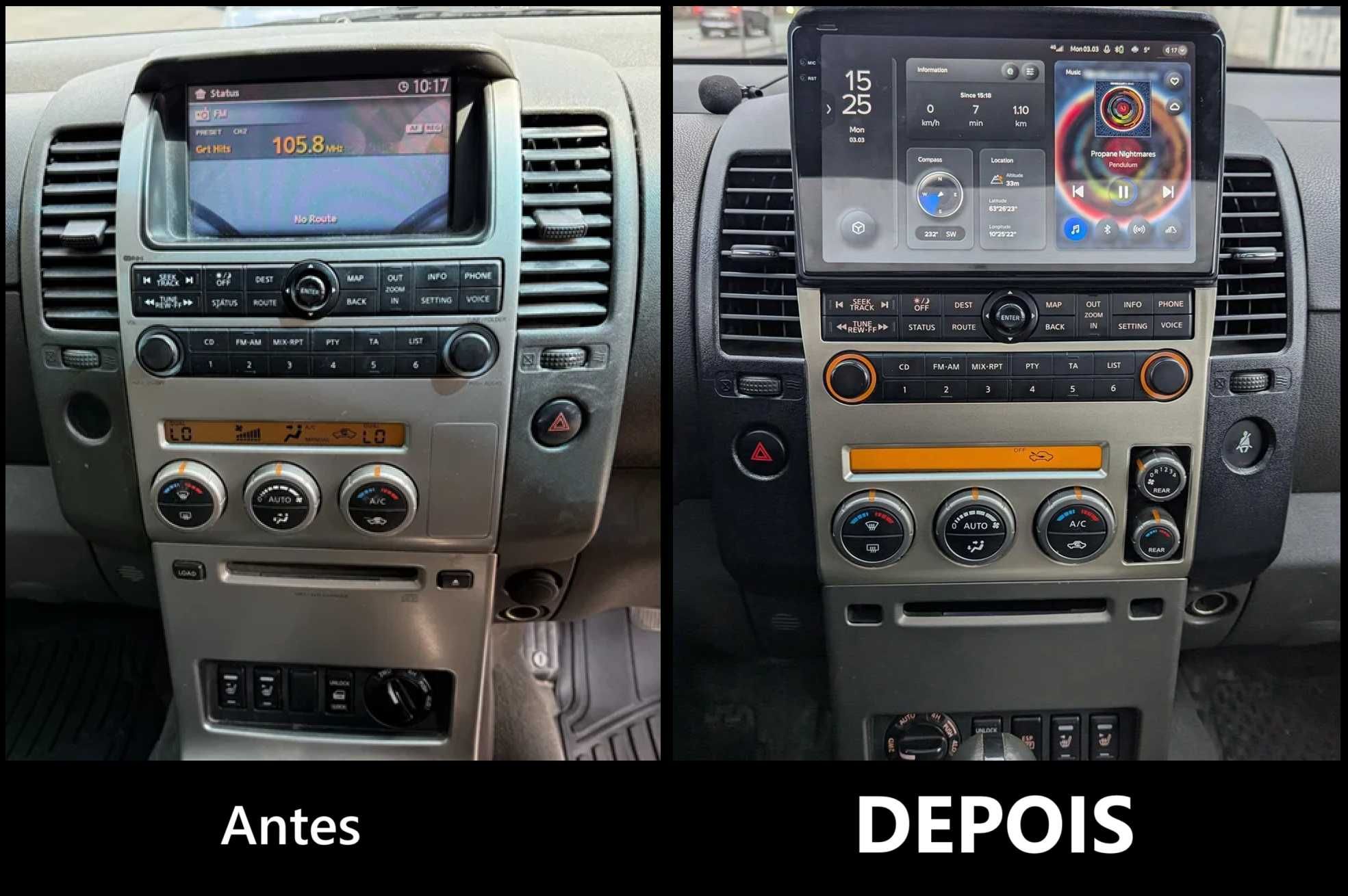 Rádio 2DIN • Nissan NAVARA • D40 / D23 / NP300 • Android 4+32GB