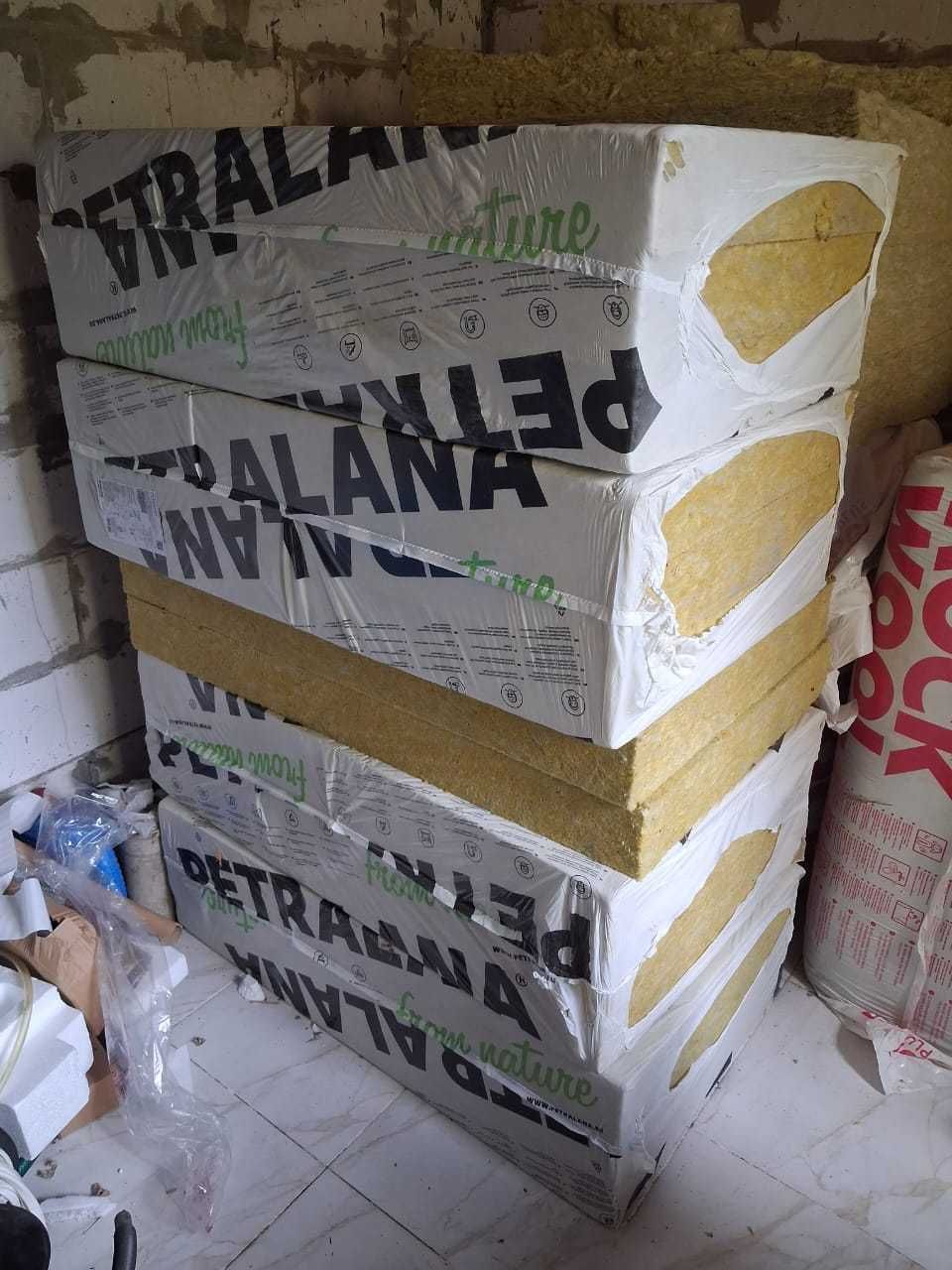 Вата ROCKWOOL, PETRALANA, дюбеля та кут Vartex