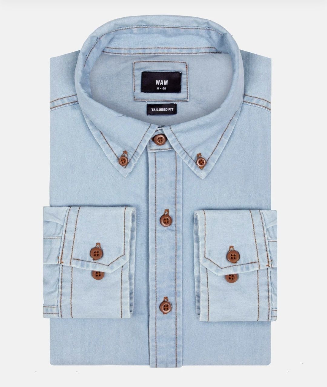 Holenderska koszula jeansowa Wan Denim XXL rozmiar
