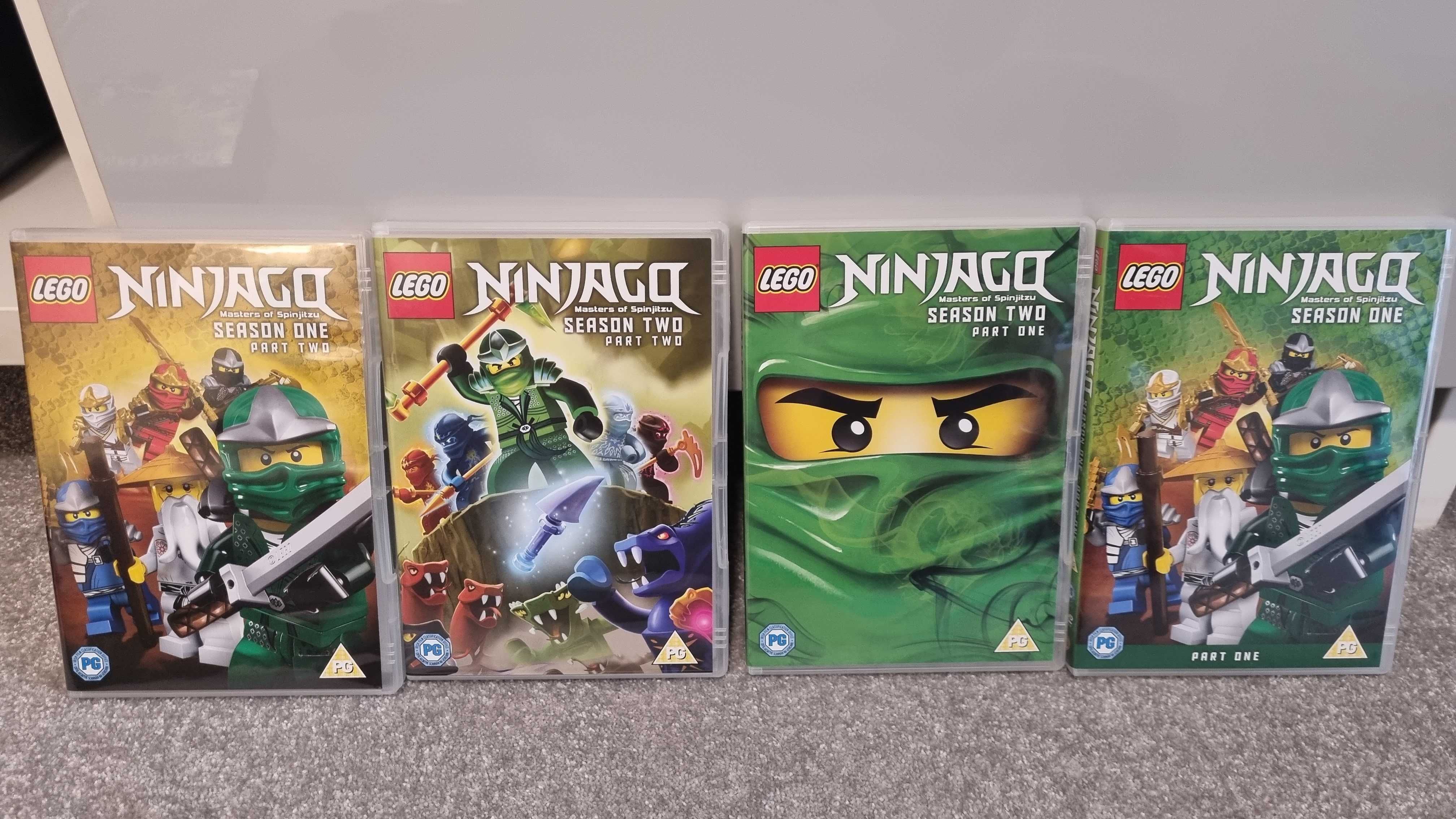 4 DVD Ninjago Lego tylko angielski
