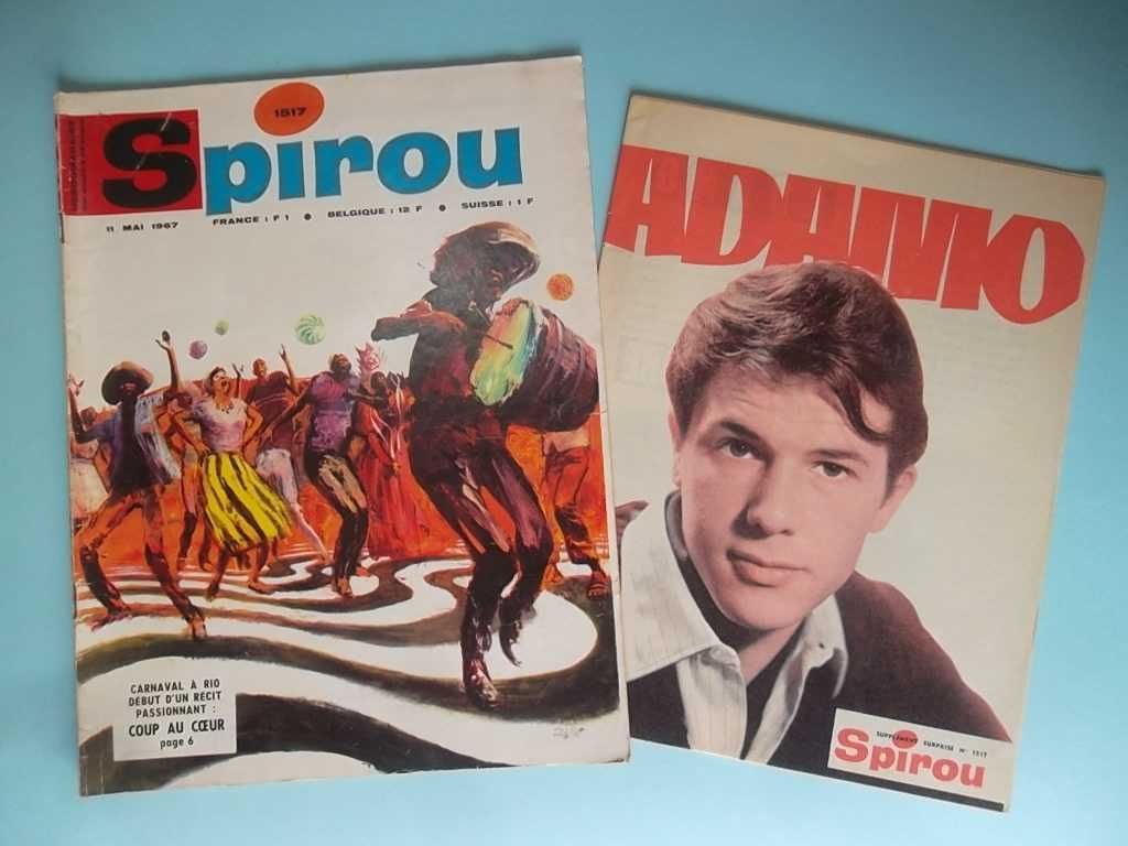 Revistas SPIROU em francês (anos 60/70) com RAROS BRINDES