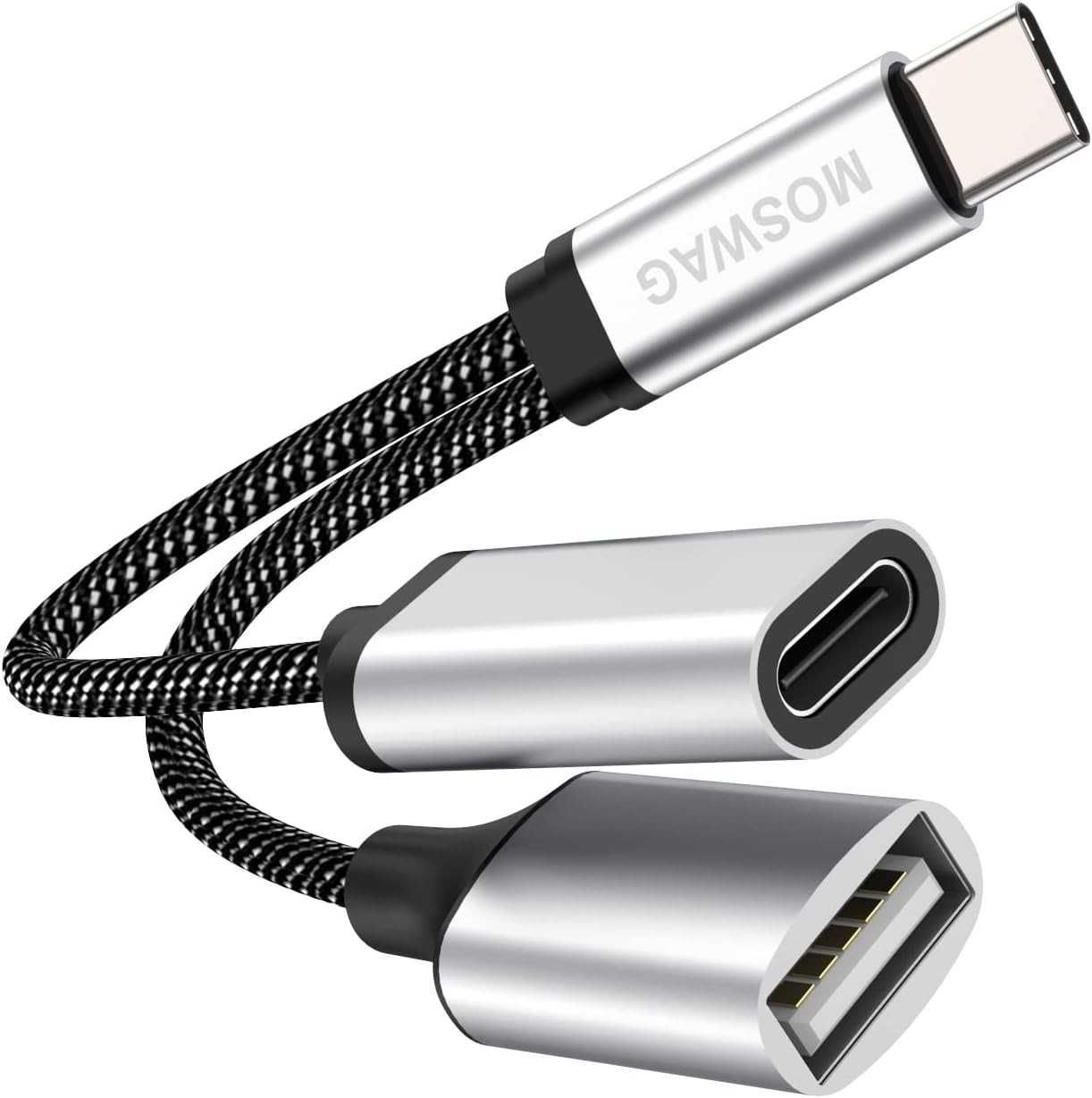 Адаптер MOSWAG USB C OTG Adapter (USB C Female и USB A Female)