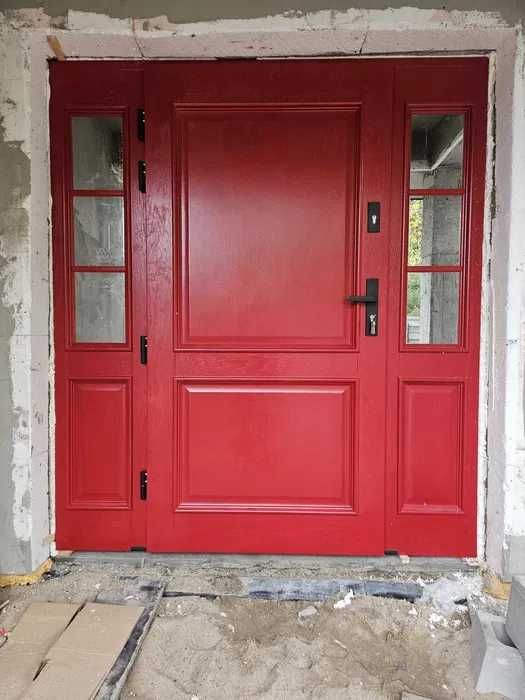 Drzwi zewnętrzne wejściowe  dębowe  dostawa GRATIS(czyste powietrze)