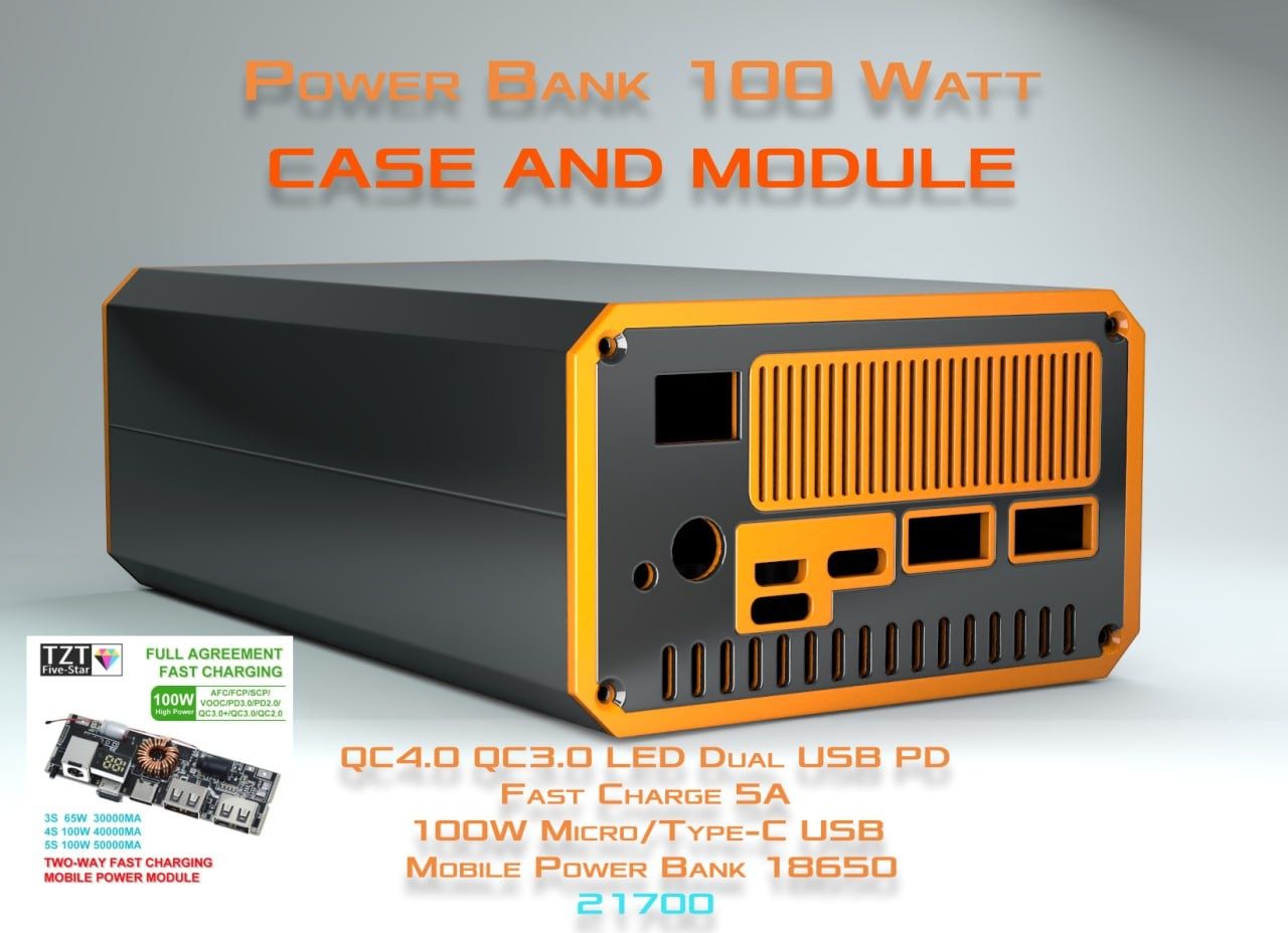Корпус Повер Банк , Case Power Bank, holder 21700, 18650