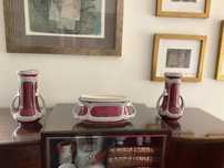 Conjunto jarras arte nova