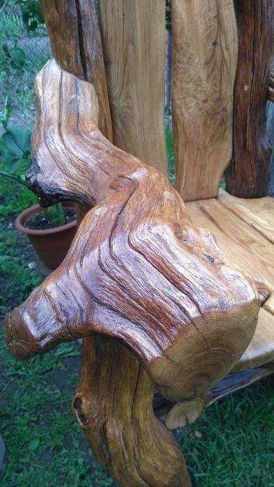 Кресло из натурального дерева для королевского отдыха. Дуб