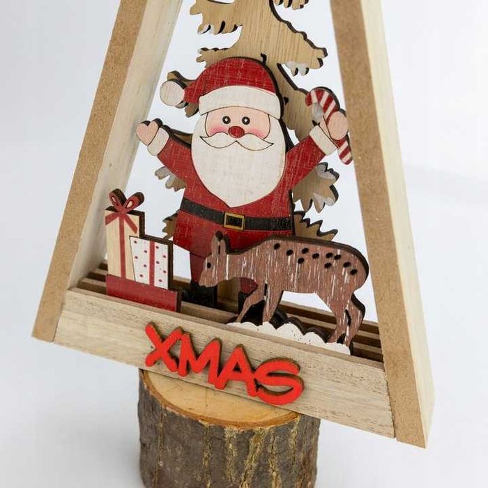 Drewniany stroik świąteczny Choinka ozdoba dekoracja boże narodzenie