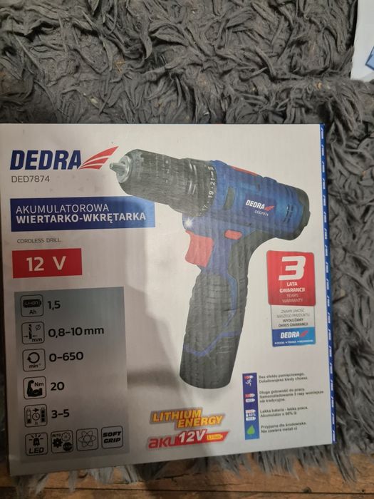 Wiertarko wkrętqrka dedra 12v
