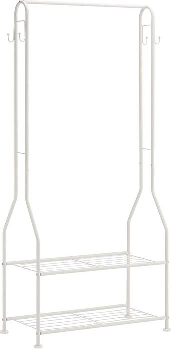 Cabide com 2 prateleiras 4 ganchos 150 x 75 x 36,5 cm NOVO ENVIOGRÁTIS