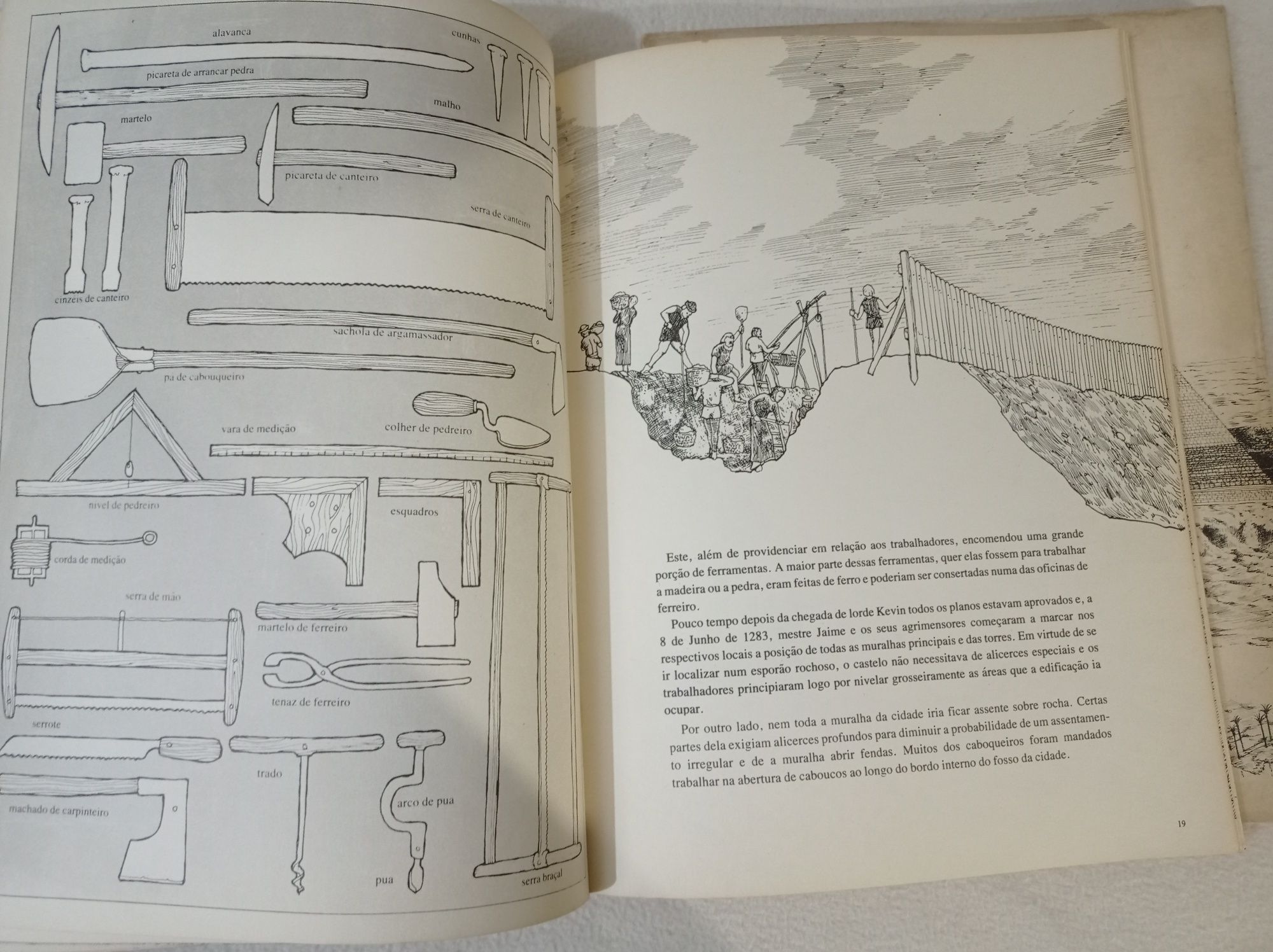 Conjunto 2 livros coleção "ver/ler/aprender" - a pirâmide; o castelo