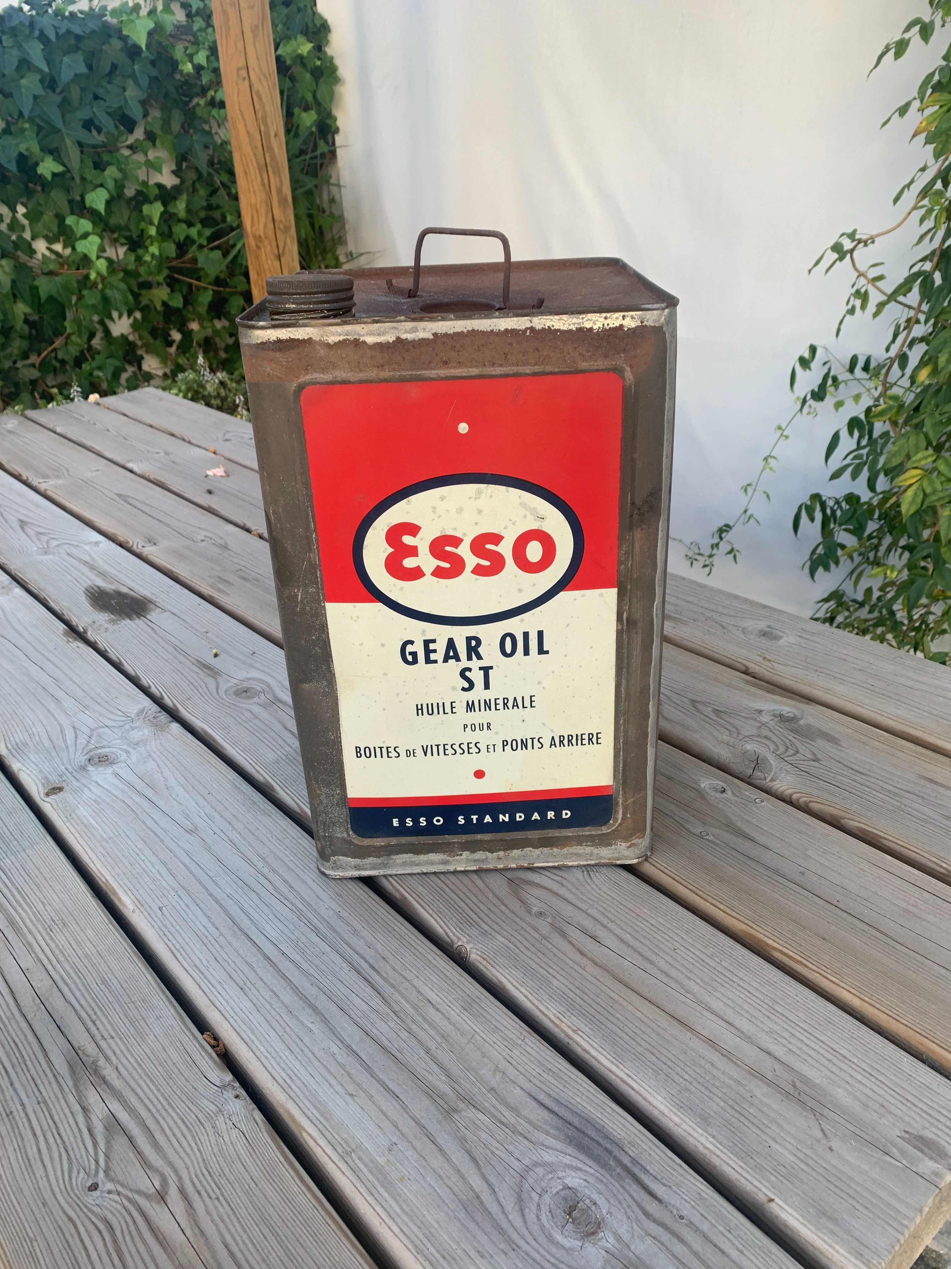 lata oleo Esso vintage