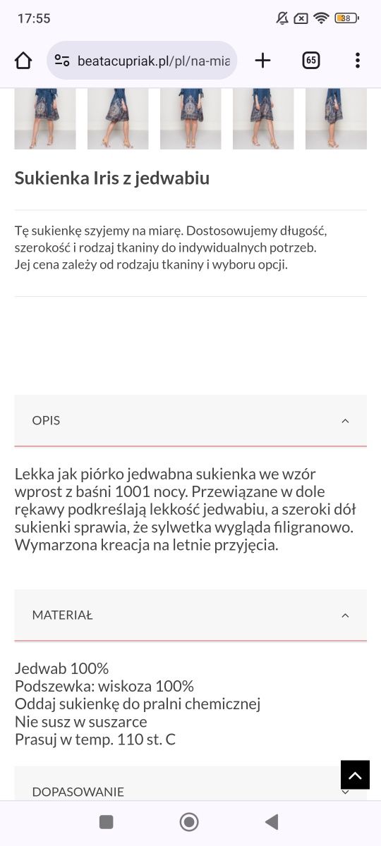 Beata Cupriak jedwab wiskoza