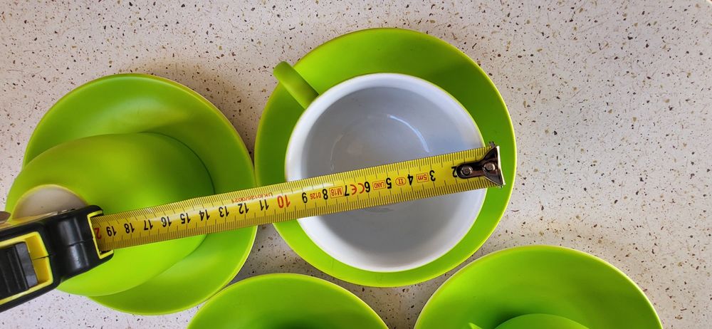 Zestaw 4 dużych filizanek