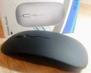 Bezprzewodowa Myszka slim ultra cicha z bluetooth 2.4G regulowane DPI