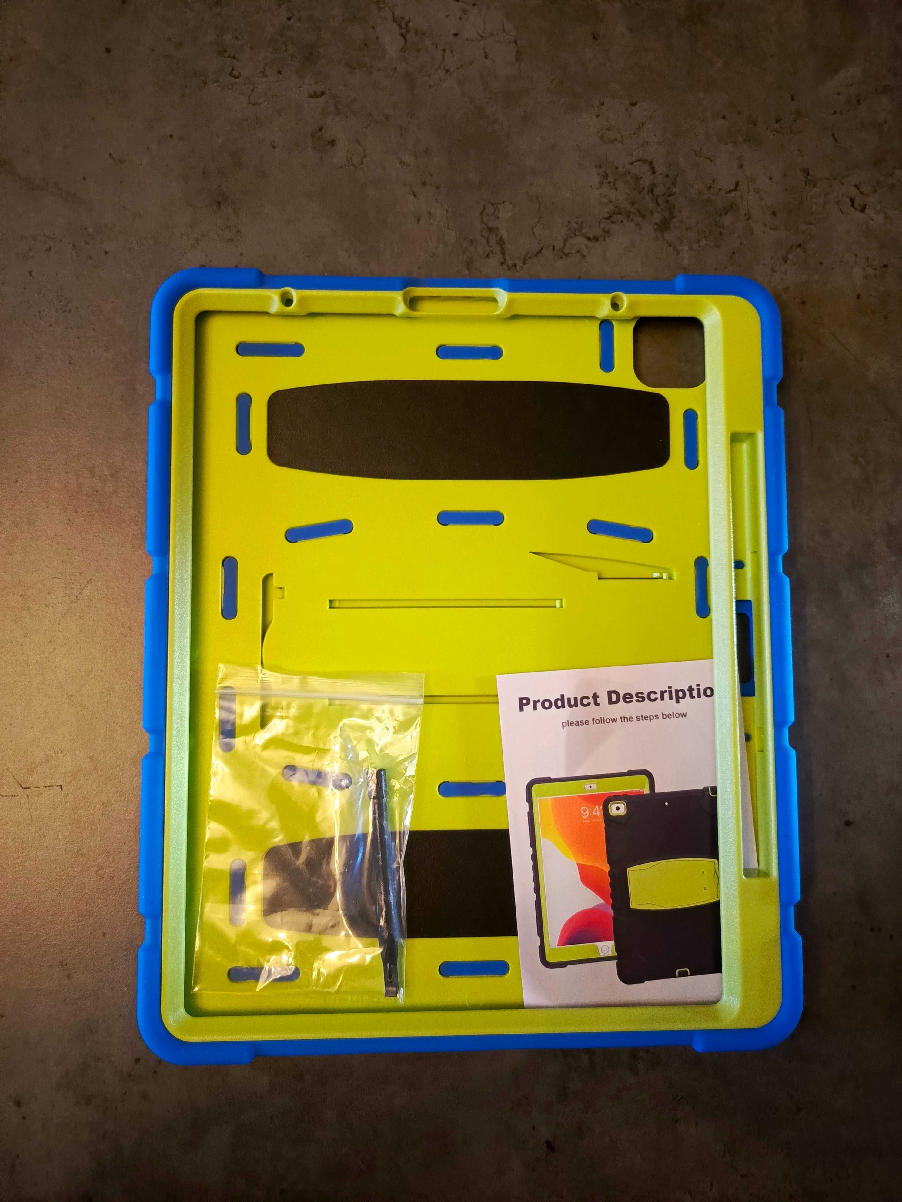 Etui Case do iPad Pro 12,9 (2021) Pancerne Niebiesko Zielone