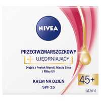 NOWY krem NIVEA przeciwzmarszczkowy 45+ ujędrniający shea