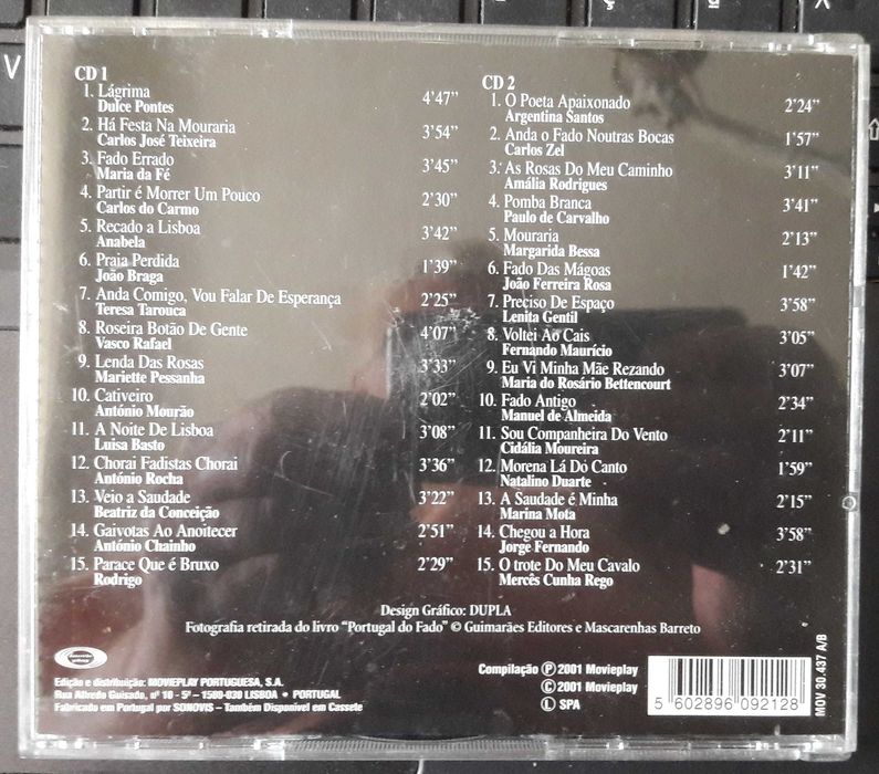 CD Fado Portugues Vol. 1 & 2 ,  4 CD`s