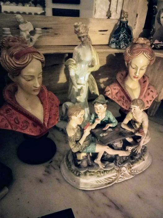 Estatuetas porcelana ceramica biscuit