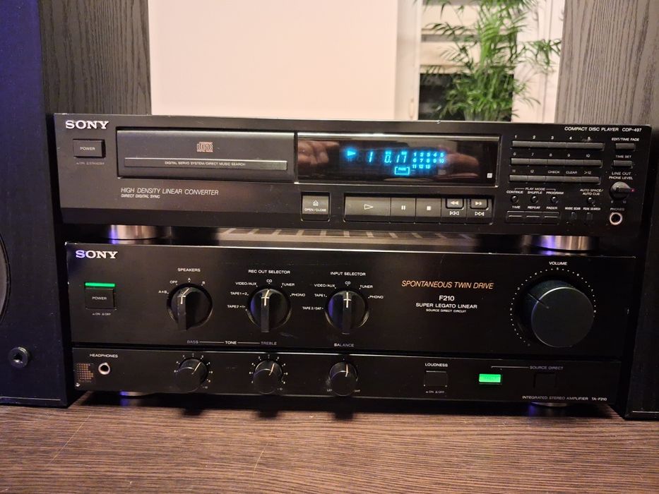 Wzmacniacz i cd Sony