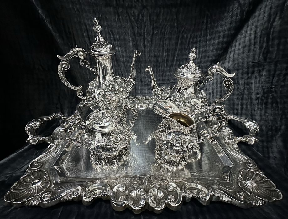 Serviço de Chá & Café em prata