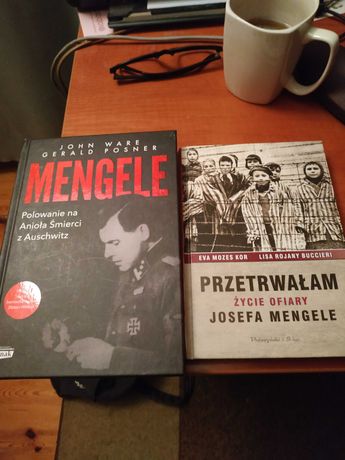 2 x Josef Mengele biografia Polowanie Przetwałam twarde NOWE za obie
