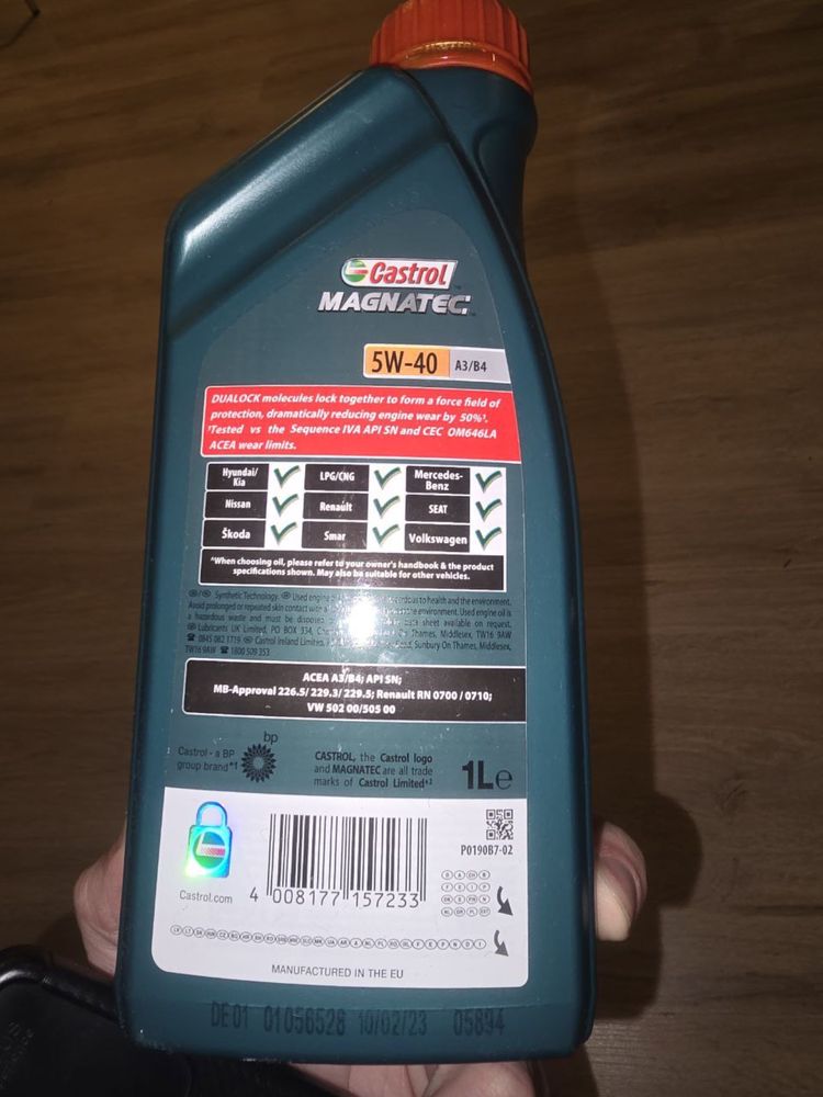 Масло Castrol 5W40