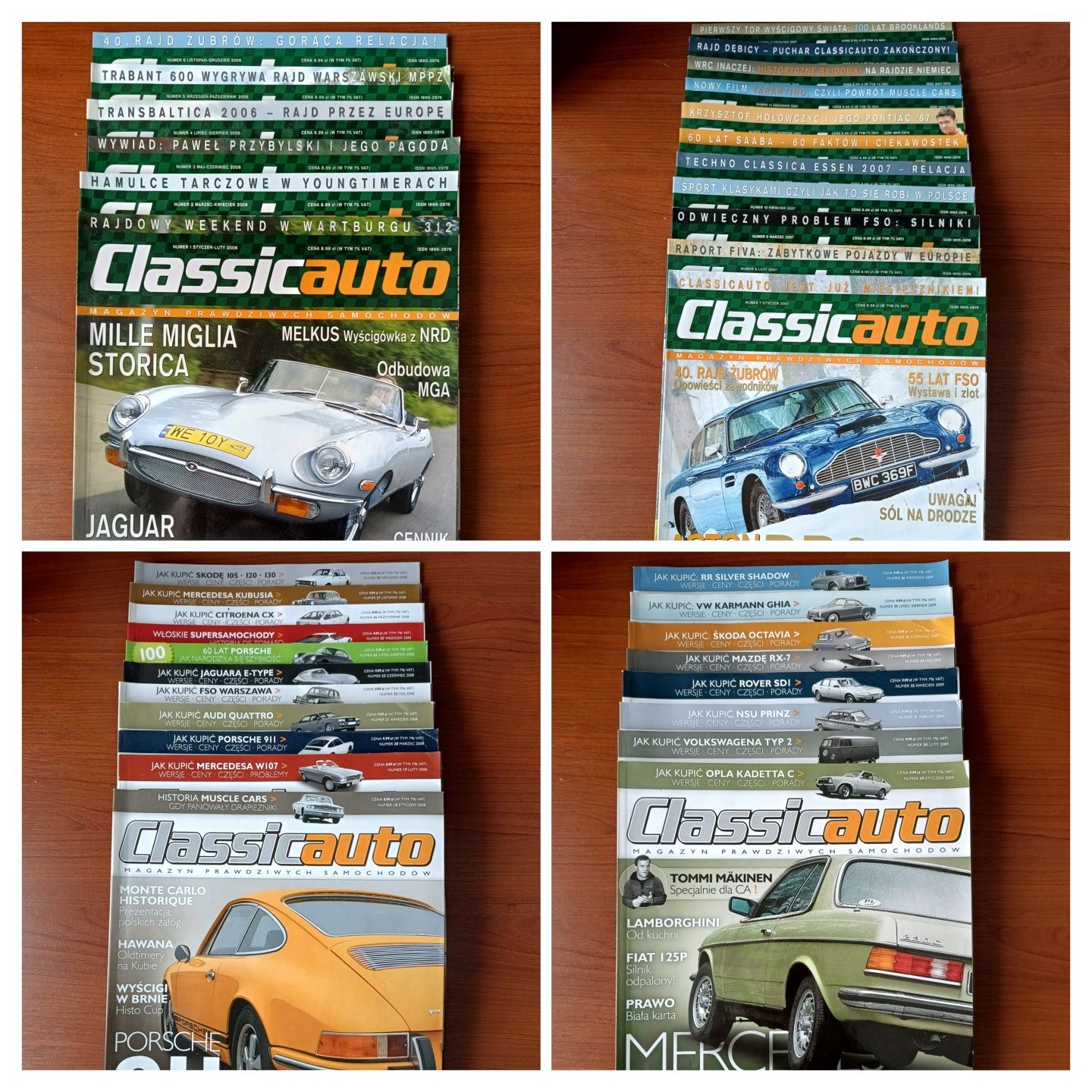 Classicauto magazyn - od nr 1 do nr 36 - youngtimer oldtimer - zestaw
