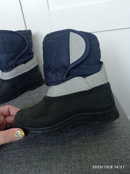 Śniegowce 27 buty zimowe na śnieg rzepy