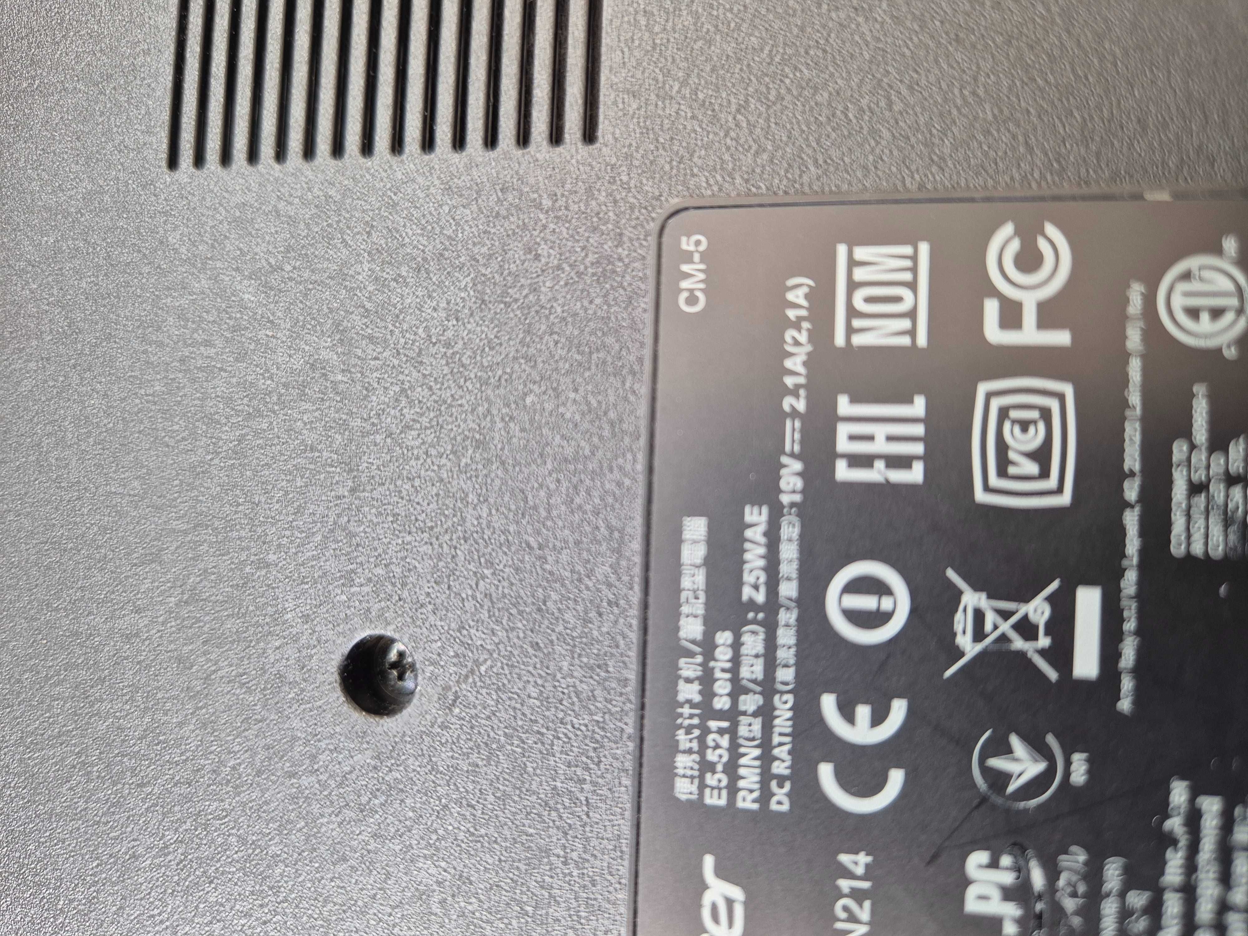 Acer E5-521 processador AMD E2-6110, gráfica AMD radeon R2