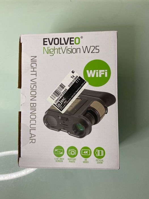 EVOLVEO NightVision W25 – Lornetka z noktowizorem (WiFi, 4K)