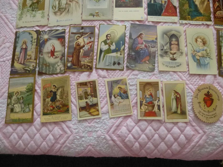Coleção de Santinhos católicos, antigos