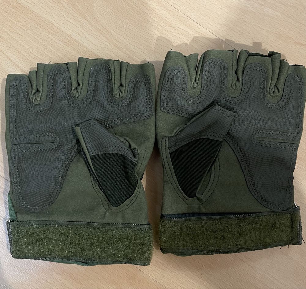 Рукавиці тактичні штурмові безпалі олива ЗСУ M, L, XL