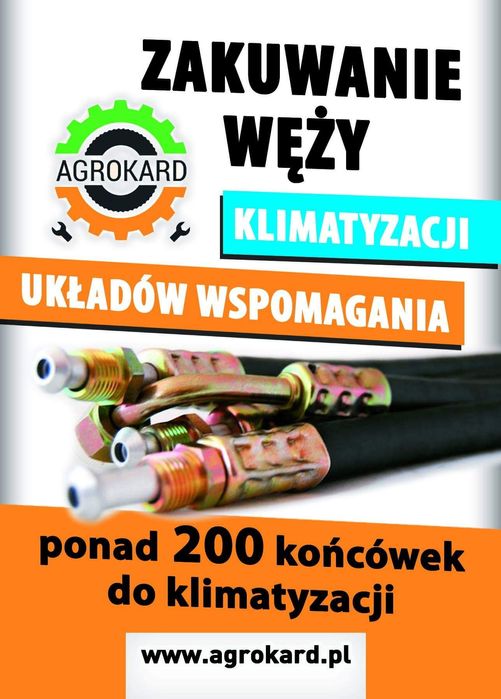 Zakuwanie węży do klimatyzacji, hydraulicznych,wspomagania,karcher