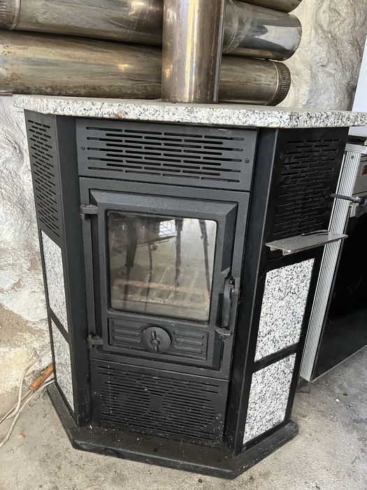 Salamandra a lenha com ventilador