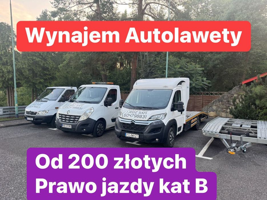 Wynajem Wypożyczalnia Laweta Autolaweta